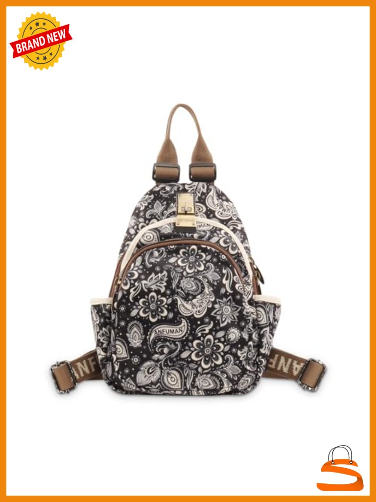 Mini Waterproof Colorful Print Leisure Travel Backpack